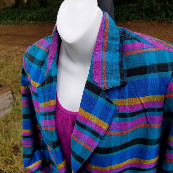 100% silk Regina Porter blazer EUC XS & FREE top! - Picture 5 of 6